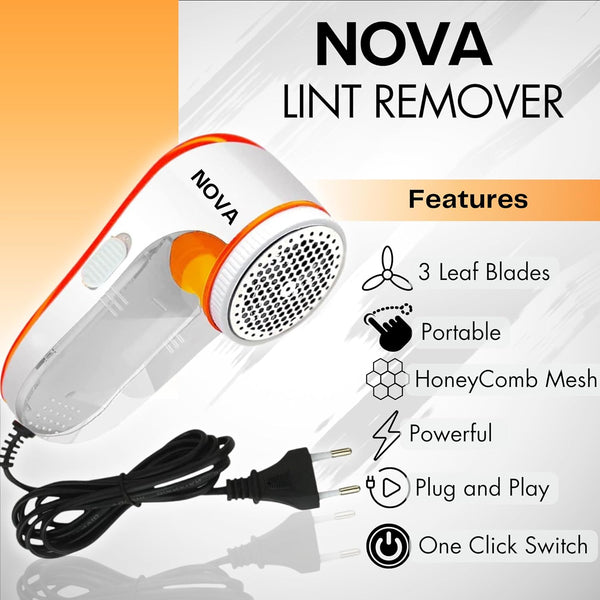Nova Fabric Savior: Lint Remover & Dust Buster 🌟 | 1 Year Warranty | Free Shipping & Cash on Delivery Available! 🚚💳