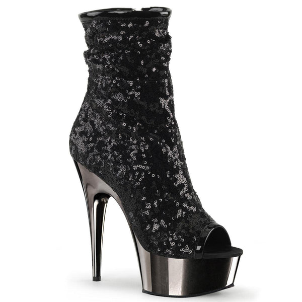DELIGHT-1008SQ Sexy Platform Ankle Booties