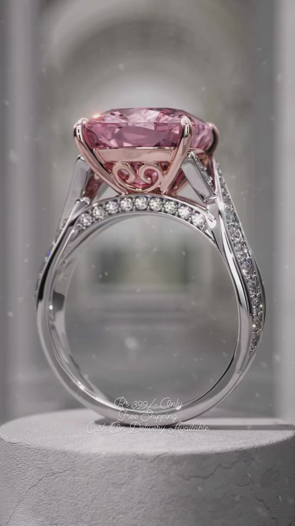 Whispering Elegance: The Serene Sapphire Ring 💍Free Size