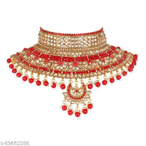 Ethnic-Indian-Traditional-Gold-Plated-Kundan-Dulhan-Bridal-Jewellery-Set-with-Choker-Earrings-Maang-Tikka-Hathphool-for-Women