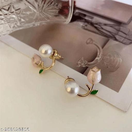 Women Earrings | Lotus Earrings For Her | Valentine Gifts | Gifts For Girlfriend | Party Wear Fashion Wear Earrings Set