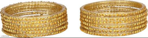 Traditional Festival Glass Bangle/ Kada Set -AH1