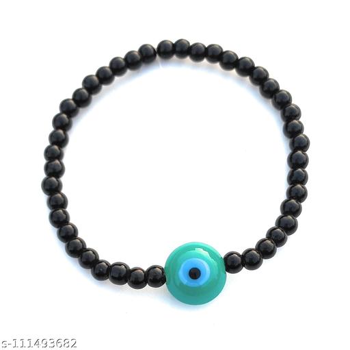 Sea Green evil eye bracelet for men & women in adjustable wire