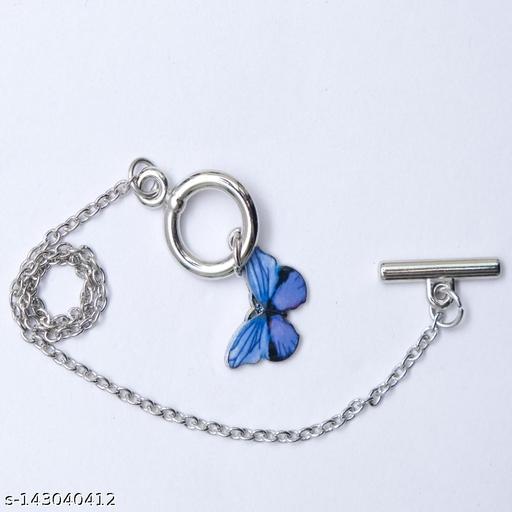 Alloy Silver Butterfly Bracelet