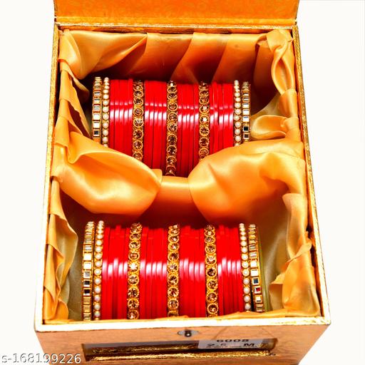 JayGeet bangle or chooda set of rajasthani,punjabi,delhi pattern for women and girl Bracelet & Bangles