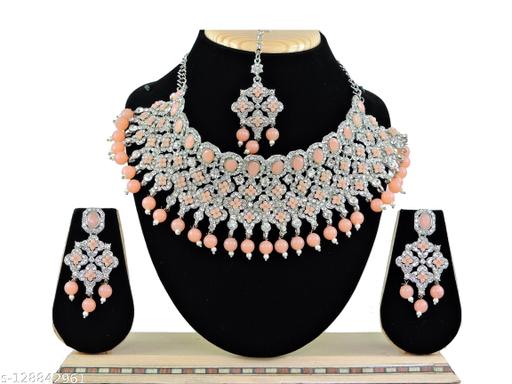 Vatsalya-Creation-Rodium-Plated-White-Diamond-Colour-Chocker-Set