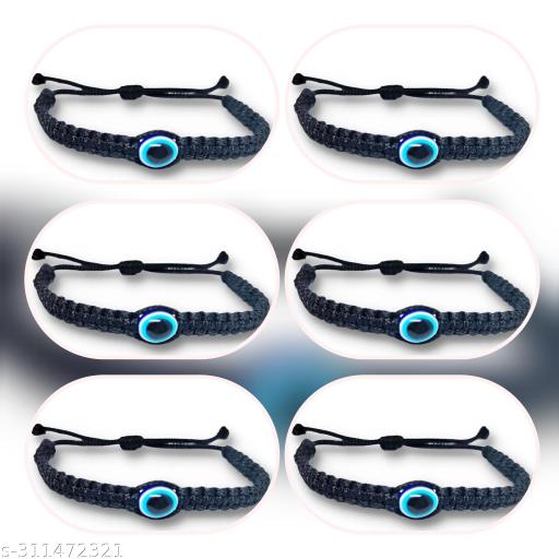 New evil eye combo pack of six anklet for woman and girls