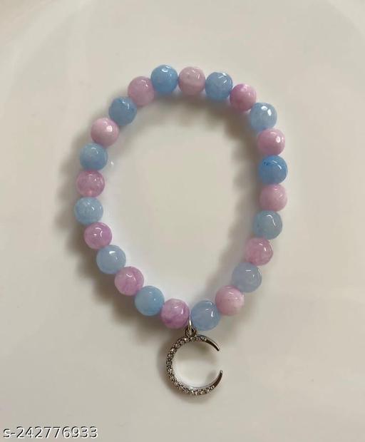 Sky Blue - Pink Star Bracelet