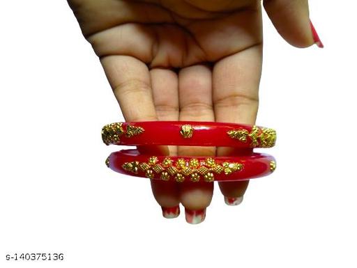 Plastic Gold Colour Palet Pola Bandhano desigen (Pack of 1 set)