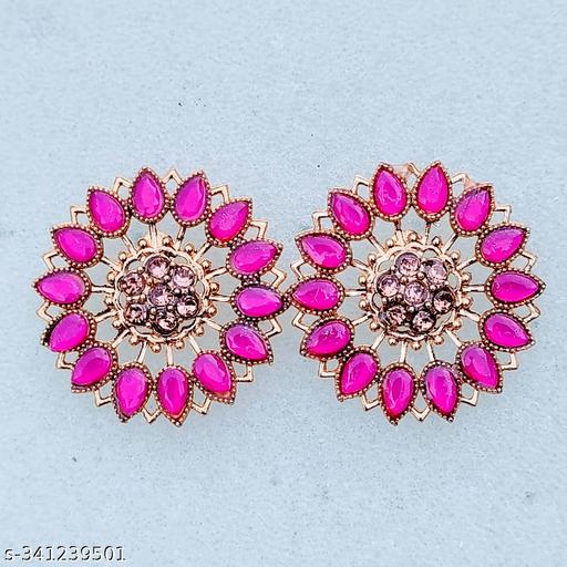 Pink Stone New Look Earrings