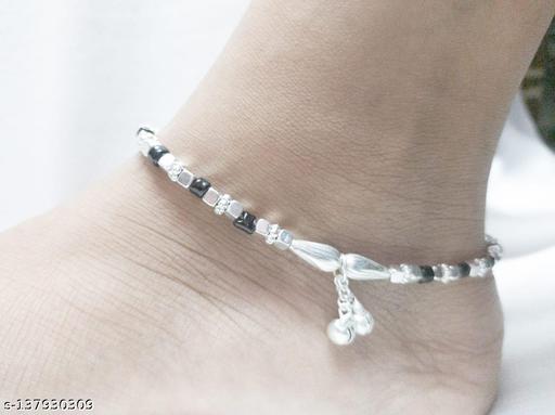 SILVER Anklet with Toe Ring