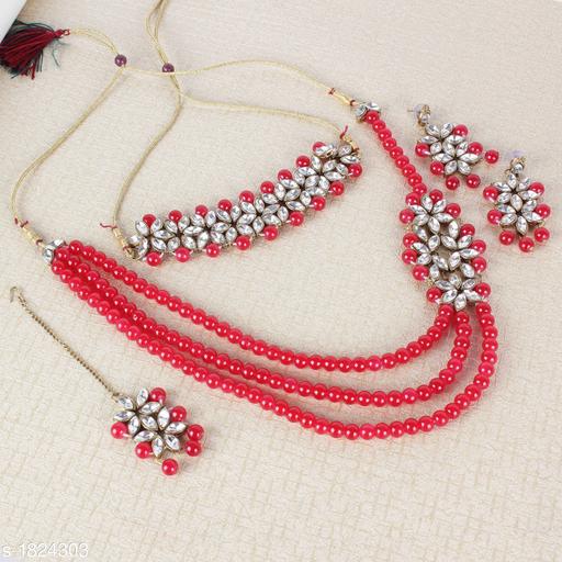 Flawless-Brass-&-Copper-Kundan-Jewellery-Set