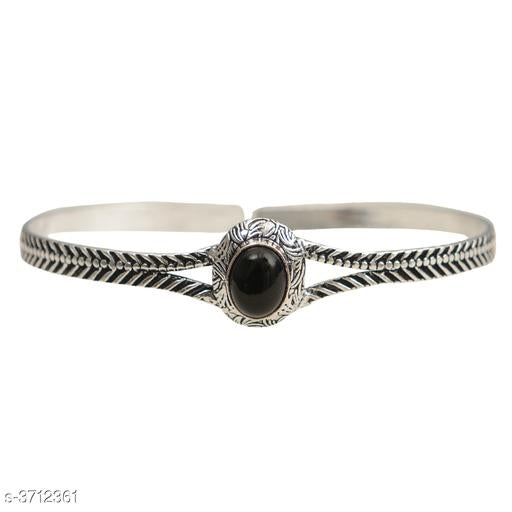 Taj pearl designer silver Oxidized Bangles