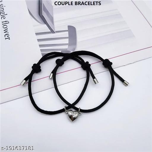 Trending 2pcs Magnetic Couple Bracelets for Women Men, Sun and Moon Attraction Matching Bracelet Lover Gifts for Boyfriend Girlfriend Best Friend Bracelet & Bangles