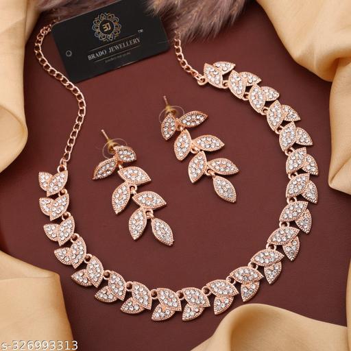 BR-Jewellery-Rose-Gold-Plated-Necklace-Set-with-Kundan-Earring-Jewellery-Set-for-Women-and-girls