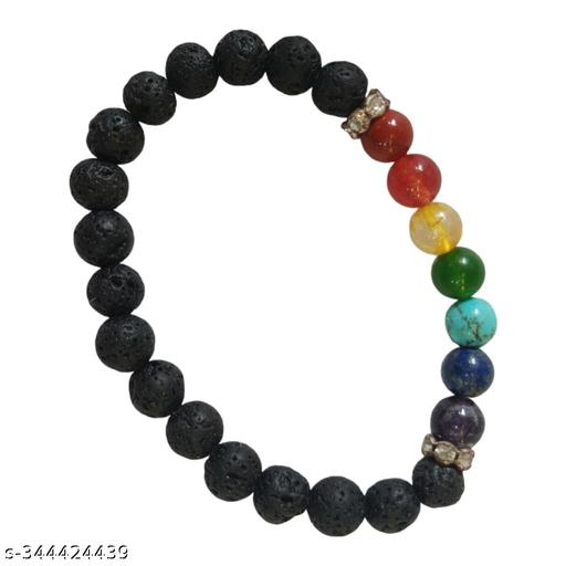 7 Chakra Healing Bracelet Black Lava Beads Reiki Buddha Prayer Stone Men's And Women's Charm Bracelt