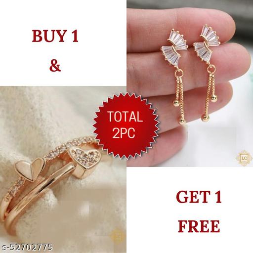 Diva-Colorful-Earing-And-Ring-Combo