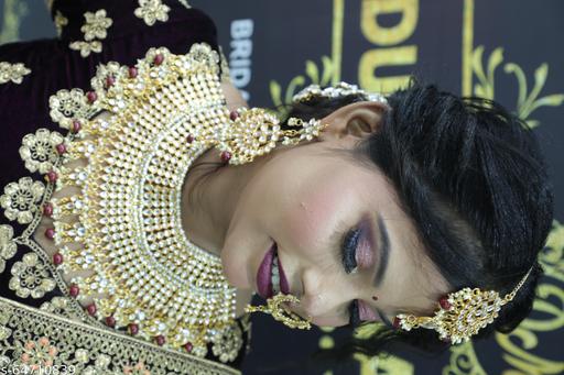 Maroon-Colour-Kundan-Jewellery-Set-For-Women