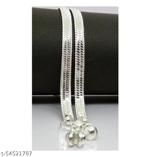 Jewelszone Special Elegant Standard Anklet Set of 2