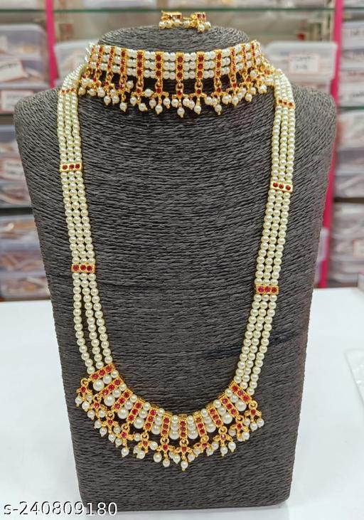 Multi-Strand-Pearl-Necklace-Kundan-Moti-Indian-Traditional-Bridal-Jewelry-Combo-Set-Ethnic-Boho-Jewellery-Gift