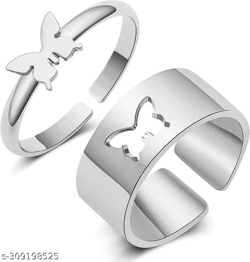 Couple Magnet Heart Bracelets | Butterfly Rings For Couples | Adjsutable Couple Rings | Gifts FOr Partner