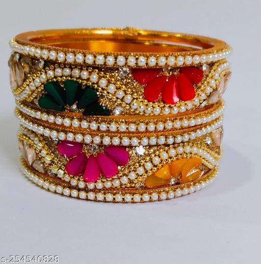 Multi brass bangle set for women