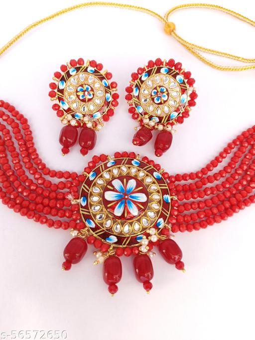 Stylish-Beautiful-Painting-Choker-Jewellery-Set