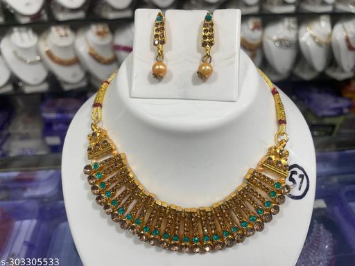 Golden-set-with-light-green-stones