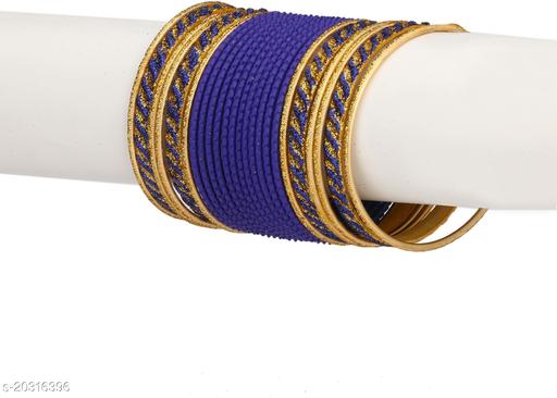 Afast Designer Colorful Combo Of 2 Metal Bangle Set, For Party And Daily Use, 24 Bangle Each Color