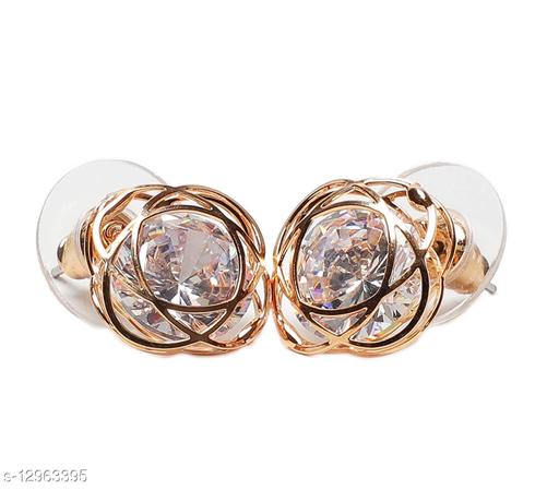 SMYKKER ARTIFICIAL CRYSTAL DESIGNER JEWELLERY EARRING Crystal Brass Clip-on Earring SLP-59