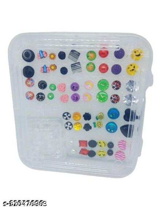 Fancy Stud Earring For Women & Girls Pack of 30 Pair in Assorted Color & Design