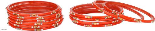 Somil New Designer Combo Of Colorful Glass Bangle/Kada Set_Bridal467