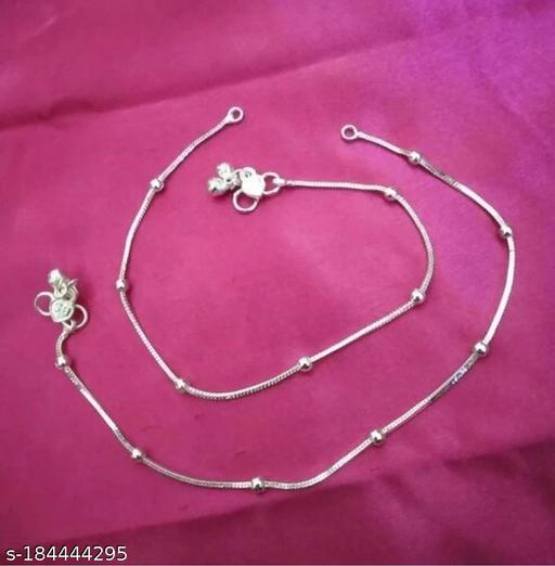 Women's Brass Silver Plated Anklets & Toe Rings
