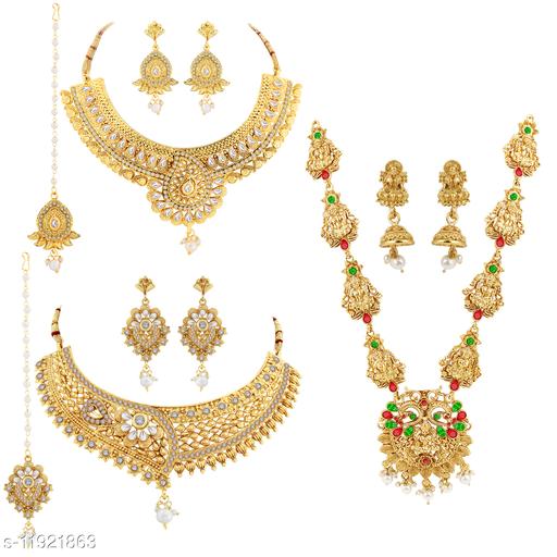 Designer-Gold-Plated-Traditional-Neckalce-Set-Jewellery-Set-For-Women-Girls