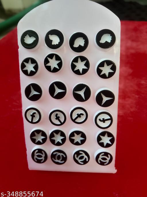 Shishatri present Fackbook , Twitter logo set of 12 Artificial jewellery design with multishape stud earring for girls and Woman Birthday gift for girls and kids at the lowest cost
