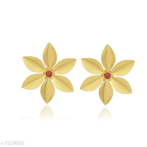 Women's Gold Plated Princess Glittering Drop Earrings