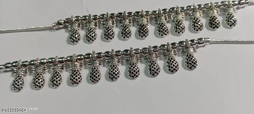 Silver Kalash Design Ankle for women