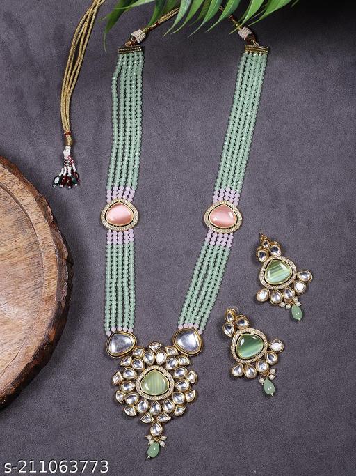 Meenakari-Kundan-Long-Jaipuri-Green-Royal-Designer-Ethnic-Traditional-Pearl-Necklace-for-Women-Girl-Jewellery-Set