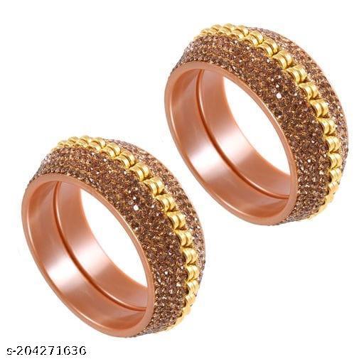 RAVI ENTERPRIS Bangle Punjabi Style Wedding Fashion Jewellery Chuda Set for Girls & Women Pack of 1.
