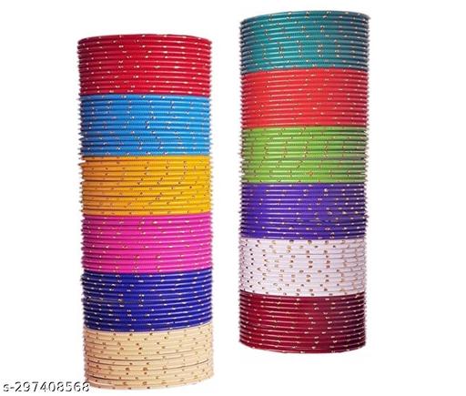 "ColorfulEdge: Assorted Color 144-Pack Metal Bangles - Trendy & Bold Collection"