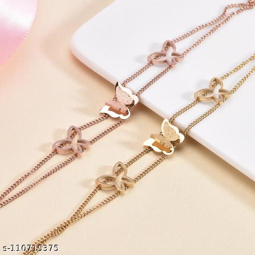 MYKI Alluring Butterfly Bracelet For Women & Girls MKBRAD232RG
