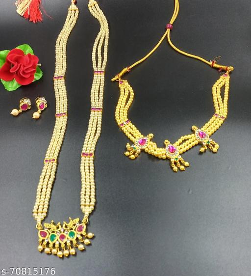 Moti Pearls Combo Jewellery Set – Shefit