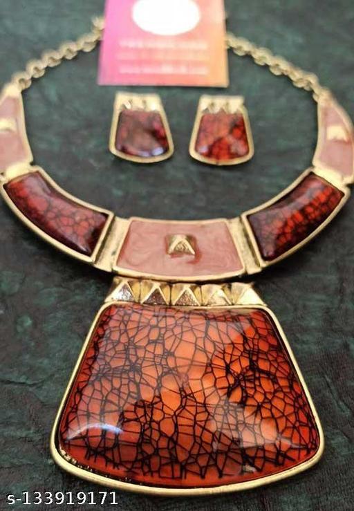 Trendilook-Brown-Crystal-Party-Wear-Necklace-Set-for-Women-and-Girls-Jewellery-Set