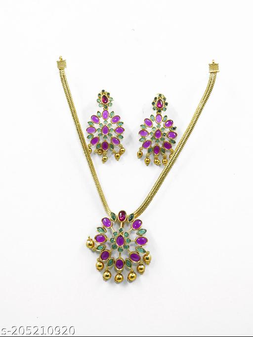 Gold-Plated-Designer-Pendant-set-9440N