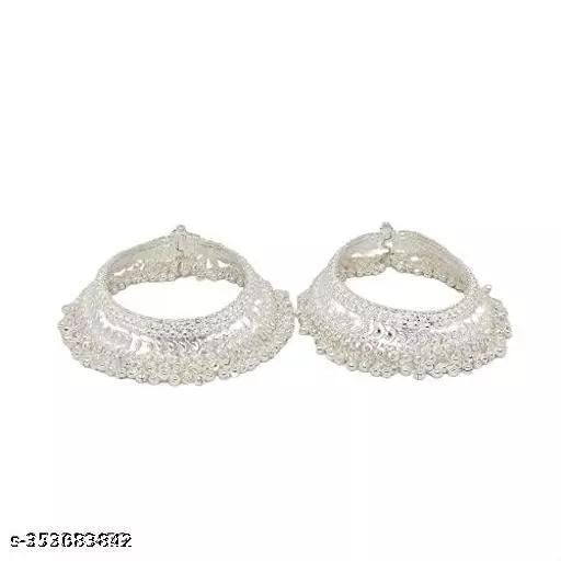 Bridal Heavy Designer Silver Anklet with Melody Ghungroo - A Timeless Addition to Your Jewelry Collection