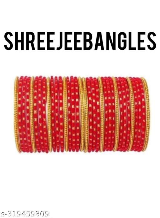Royal Velvet & Golden Charm Bangles: 24 Exquisite Velvet Bangles + 12 Traditional Golden Chains"