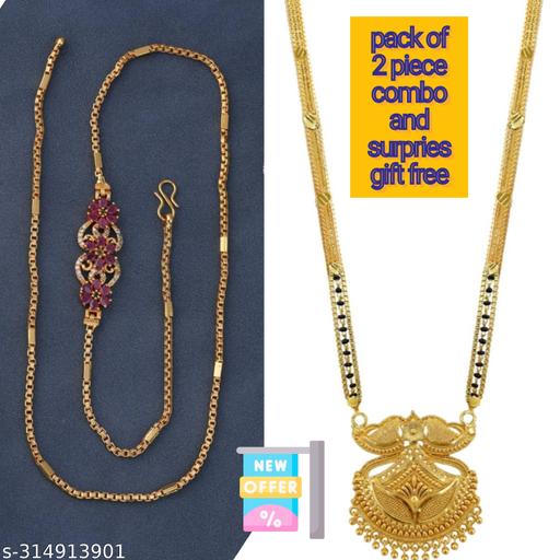 New-ComboPack-Of-2-MopChain-And-Long-Mangalsutra-With-Every-Product-To-Surprise-Gift