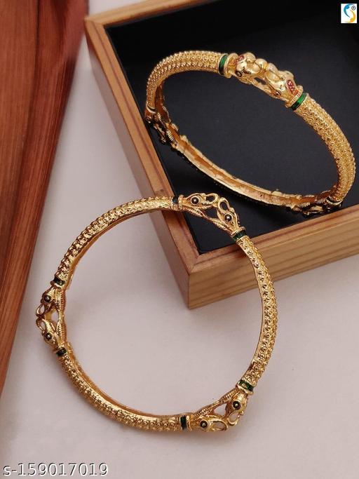 BAHUBALI ELEPHANT GOLD PLATED BANGLE