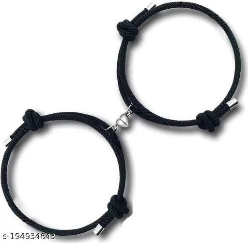 2pcs Magnetic Couple Bracelets thread for Women Men, Sun and Moon Attraction Matching Bracelet Lover Pair Gifts for Boyfriend Girlfriend Best Friend