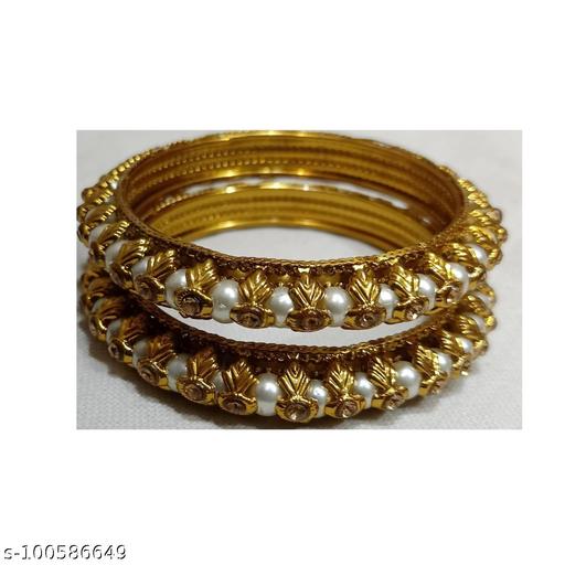 Metal plated bangles set
